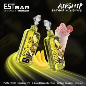 LANA AIRSHIP 10000 puffs banana milkshake flavor disposable vape Canada