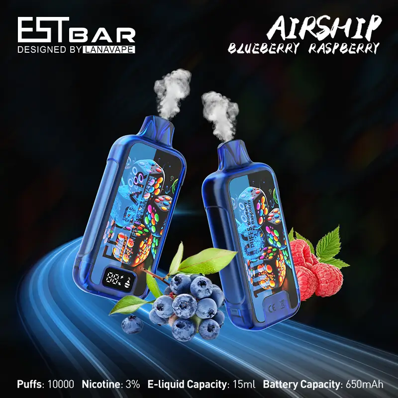 LANA AIRSHIP 10000 puffs BLUEBERRY RASPBERRY flavor disposable vape Canada