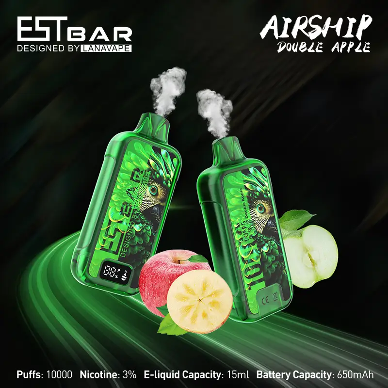 LANA AIRSHIP 10000 puffs DOUBLE-APPLE flavor disposable vape Canada