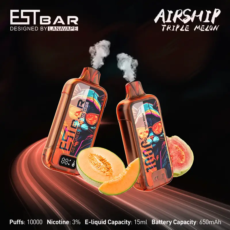 LANA AIRSHIP 10000 puffs TRIPLE-MELON flavor disposable vape Canada