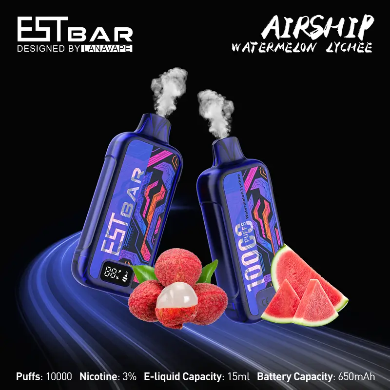 LANA AIRSHIP 10000 puffs WATERMELON-LYCHEE flavor disposable vape Canada