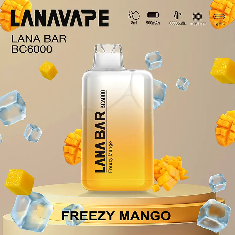 LANA BC FREEZY MANGO 6000 puffs disposable vape Canada