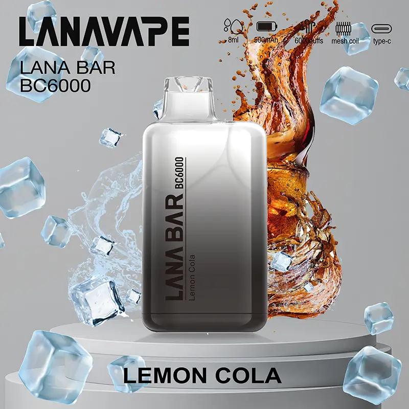 LANA BC LEMON COLA – 6000 Puffs Disposable Vape
