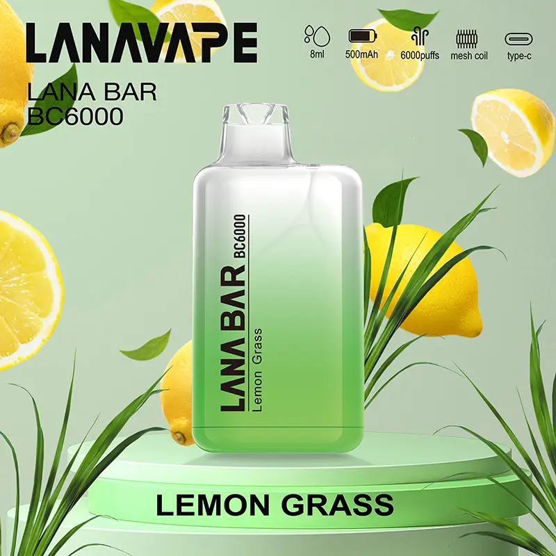 LANA BC LEMON GRASS – 6000 Puffs Disposable Vape