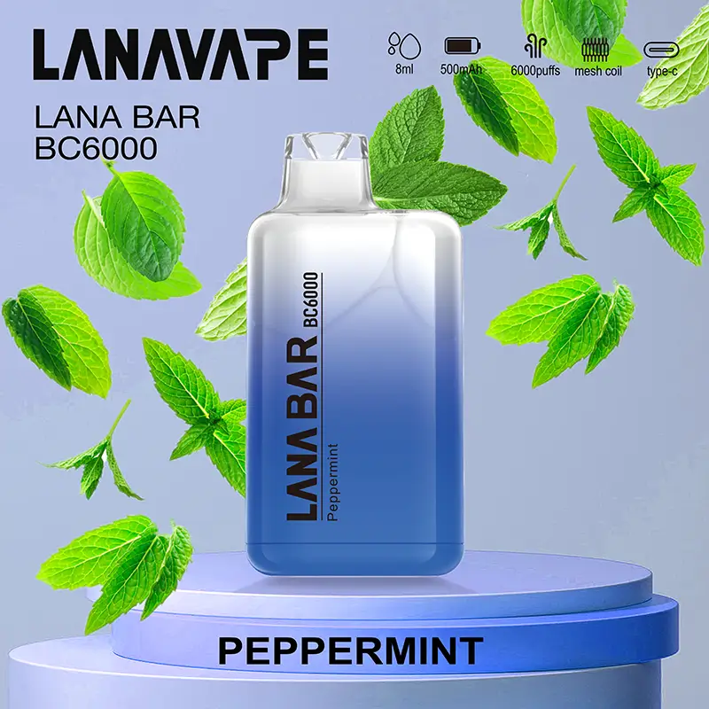 LANA BC PEPPERMINT – 6000 Puffs Disposable Vape