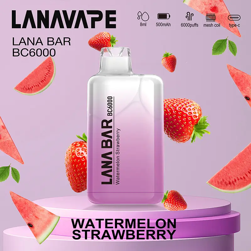 LANA BC WATERMELON STRAWBERRY – 6000 Puffs Disposable Vape