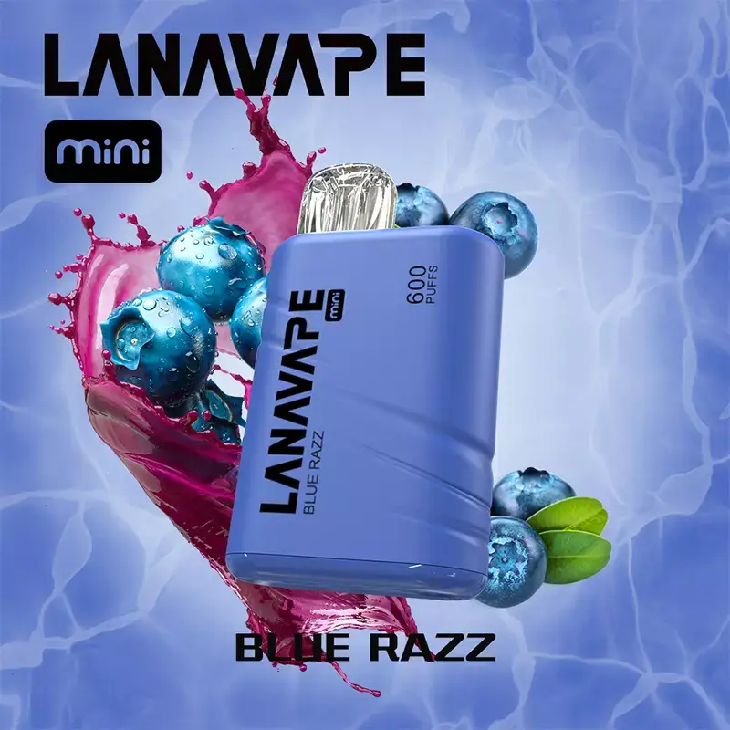 LANA MINI Blue Razz disposable vape 600 puffs device