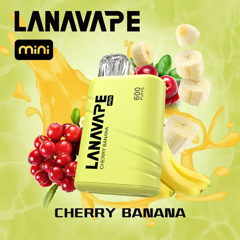 LANA MINI Cherry Banana disposable vape 600 puffs device