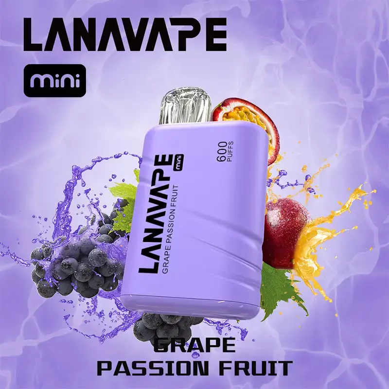 LANA MINI Grape Passion disposable vape 600 puffs device