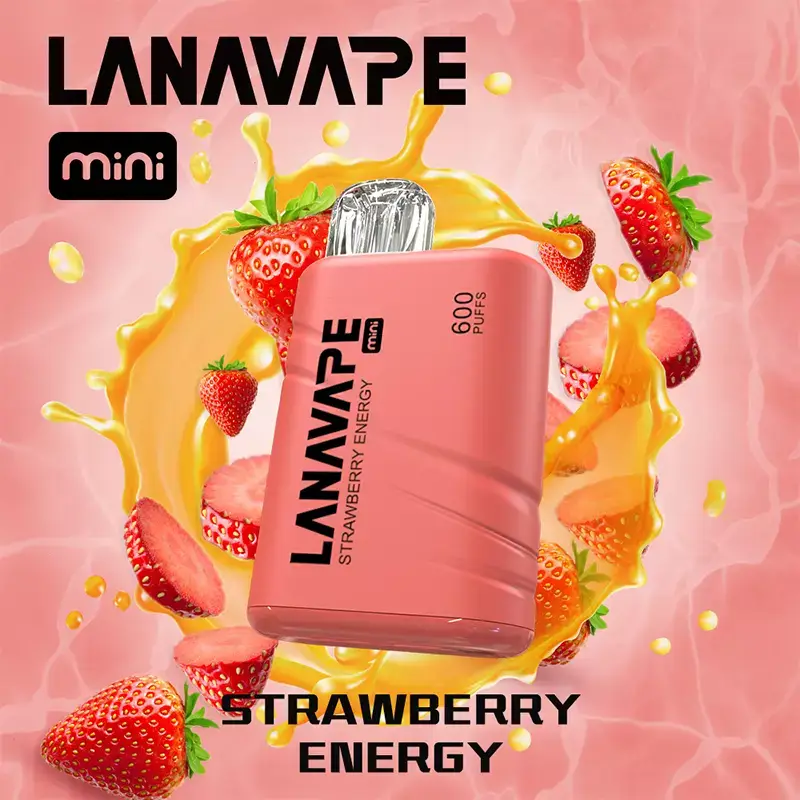 LANA MINI Strawberry Energy disposable vape 600 puffs device