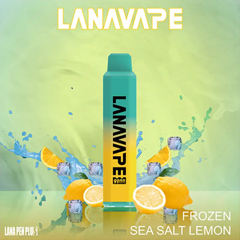 LANA PEN PLUS FROZEN SEA SALT LEMON disposable vape 9000 puffs device