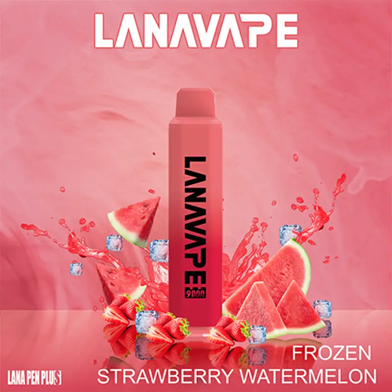 LANA PEN PLUS FROZEN STRAWBERRY WATERMELON disposable vape 9000 puffs device