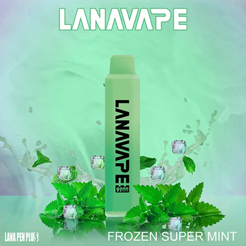LANA PEN PLUS FROZEN SUPER MINT disposable vape 9000 puffs device