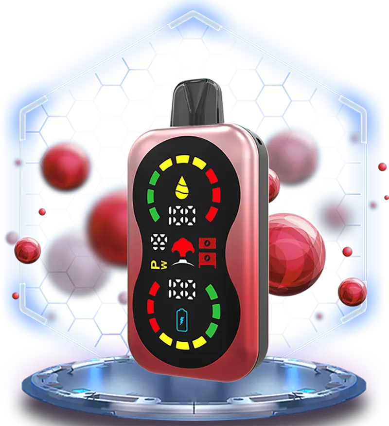 LANA TURBO CHERRY disposable vape 22000 puffs device with screen