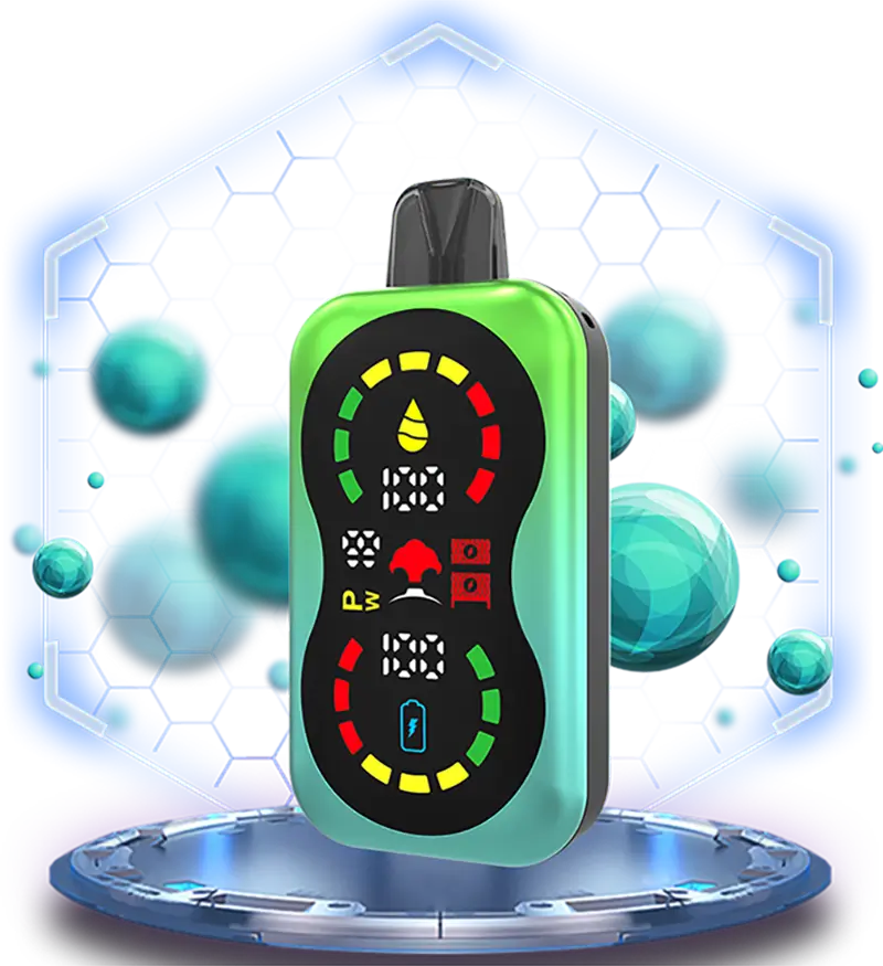 LANA TURBO LEMON MINT disposable vape 22000 puffs device with screen