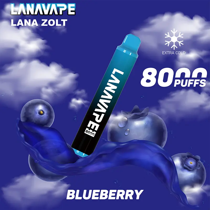 LANA ZOLT BLUEBERRY disposable vape 8000 puffs device