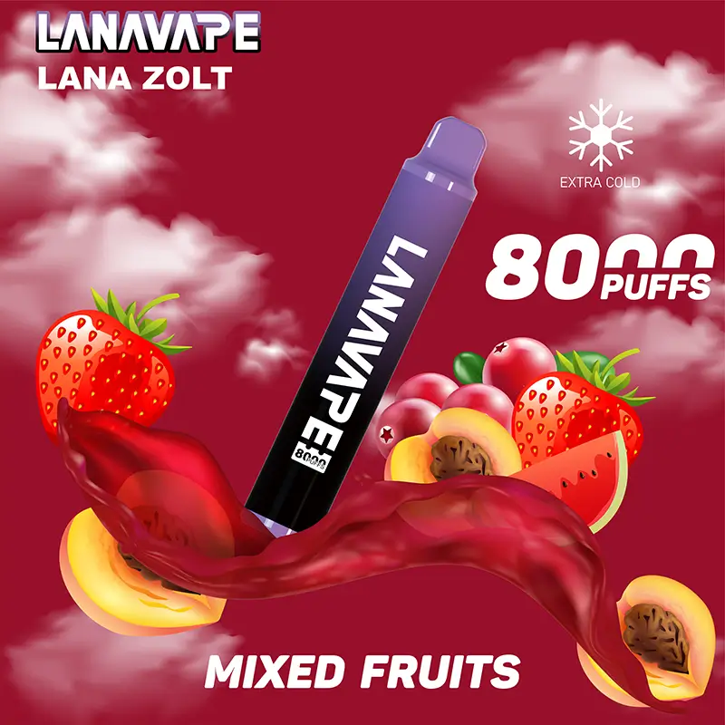 LANA ZOLT MIXED FRUITS disposable vape 8000 puffs device