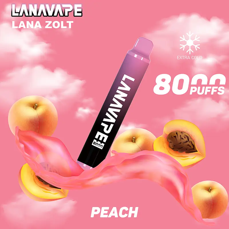 LANA ZOLT PEACH disposable vape 8000 puffs device