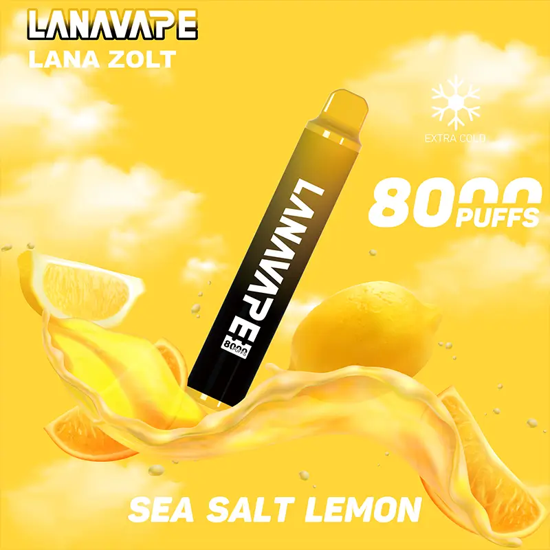 LANA ZOLT SEA SALT LEMON disposable vape 8000 puffs device