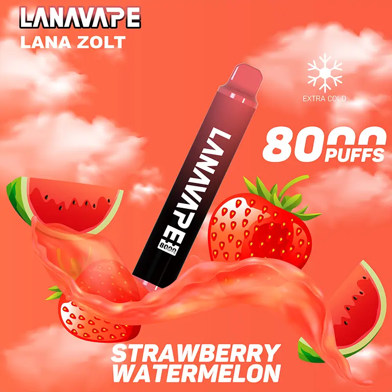 LANA ZOLT STRAWBERRY WATERMELON disposable vape 8000 puffs device