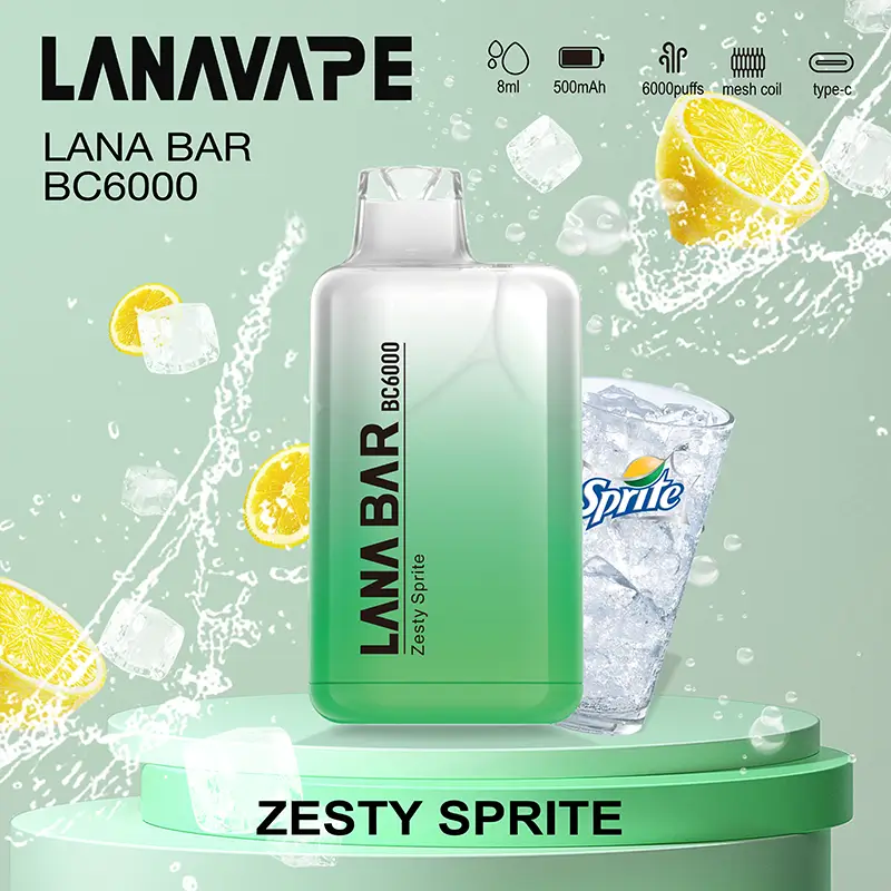 LANA BC ZESTY SPRITE – 6000 Puffs Disposable Vape