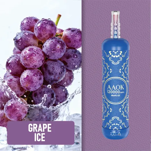 AAOKVAPE Y163 120000 Puffs Grape Ice Disposable Vape | WillVape