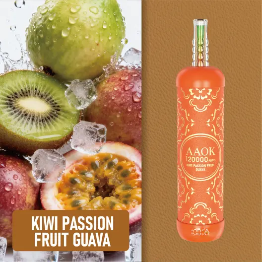 AAOKVAPE Y163 120000 Puffs Kiwi Passion Fruit Guava Disposable Vape | WillVape