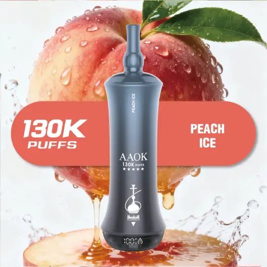AAOKVAPE Y166 130000 Puffs Peach Ice Disposable Vape | WillVape