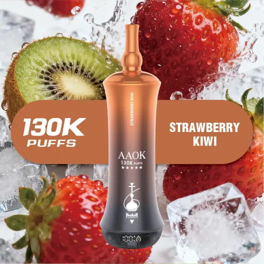 AAOKVAPE Y166 130000 Puffs Strawberry Kiwi Disposable Vape | WillVape